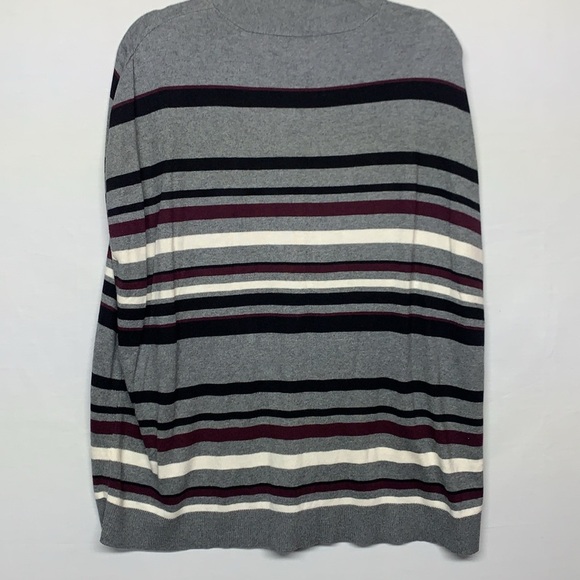 LOFT Multicolor Striped V-Neck Sleeveless Poncho Sweater - Picture 7 of 7